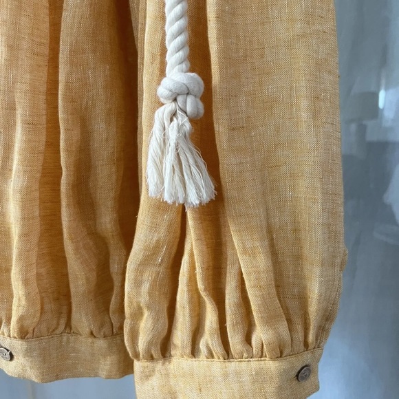 New With Tags Lisa Marie Fernandez Linen Jumpsuit Small - Picture 6 of 6